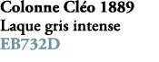 Colonne Cl o 1889 Laque gris intense EB732D 