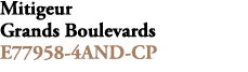 Mitigeur Grands Boulevards E77958 4AND CP 
