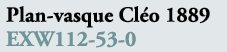 Plan vasque Cl o 1889 EXW112 53 0