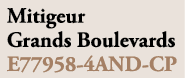 Mitigeur Grands Boulevards E77958 4AND CP 