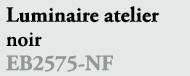 Luminaire atelier noir EB2575 NF