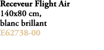 Receveur Flight Air 140x80 cm, blanc brillant E62738 00 