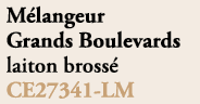 M langeur Grands Boulevards laiton bross CE27341 LM