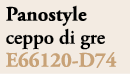 Panostyle ceppo di gre E66120 D74 