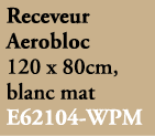 Receveur Aerobloc 120 x 80cm, blanc mat E62104 WPM