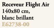 Receveur Flight Air 140x80 cm, blanc brillant E62738 00