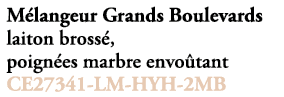 M langeur Grands Boulevards laiton bross , poign es marbre envo tant CE27341 LM HYH 2MB