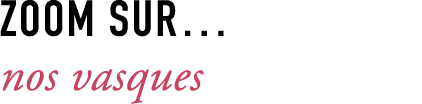 ZOOM SUR… nos vasques