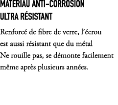 Materiau anti corrosion Ultra r sistant Renforc de fibre de verre, l’ crou est aussi r sistant que du m tal Ne rouil...
