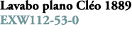 Lavabo plano Cl o 1889 EXW112 53 0