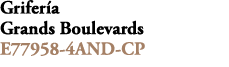 Grifer a Grands Boulevards E77958 4AND CP 