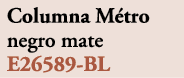 Columna M tro negro mate E26589 BL