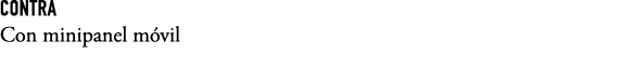 CONTRA Con minipanel m vil
