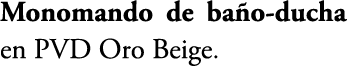 Monomando de ba o ducha en PVD Oro Beige.